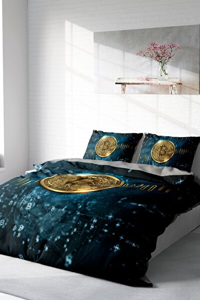 MonoHome Постільна білизна з бавовняного сатину для двоспального ліжка 3D Dig...