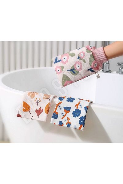 Ekostem Soft Texture Microfiber Shower Pouch - Fiber Inside Outside Pouch, 3 Pieces