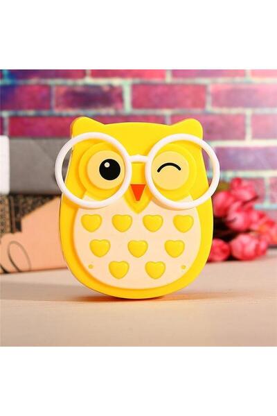 Genel Markalar Priz Üstü Baykuş Led Gece Lambası Sarı