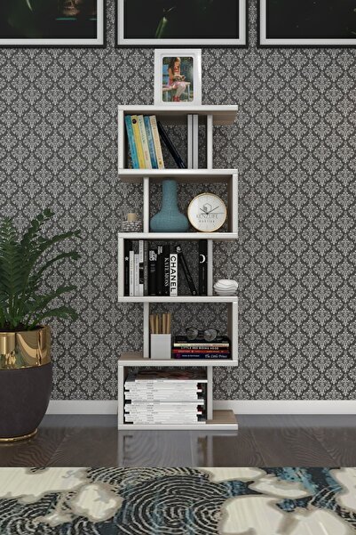 Kenzlife Kitaplık Raf Diba1 Crd 129X040X19 Banyo Kiler Ofis (M)