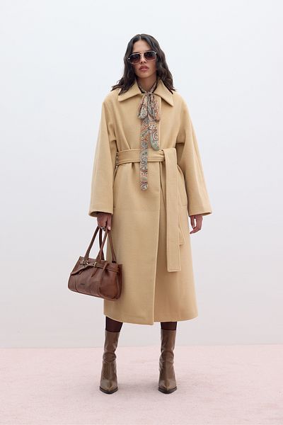 Manuka Cameel Plain Coat aus Kaschmir