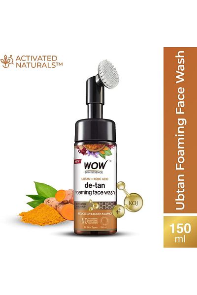 WOW Skin Science Ubtan Foaming Face wash with Brush 150ml