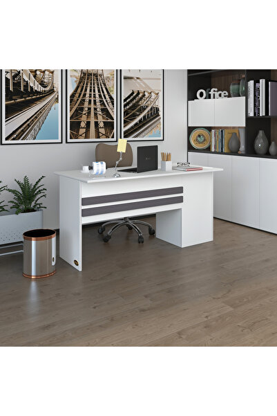 Kenzlife Ofis Masası Kamikaze Byz Sol 75*110*60 Kilitli Kapaklı Dolap Şeritli...