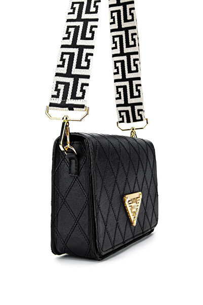 Dolce Women's Vegan Black Cap Messenger Bag