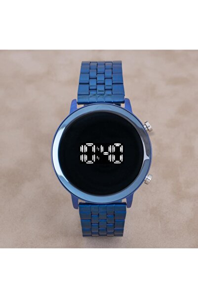 Saattino Ayna Kadran Dijital Lacivert Renk Kadın Unisex Kol Saati ST-303891
