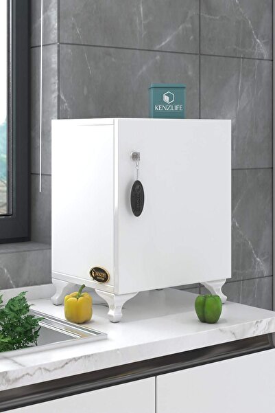 Kenzlife Kilitli Dolap Rana29 Byz 47*29*29 Banyo Dolabı Hazır Mutfak Ofis Kiler Kitaplık Evrak Ayaklı