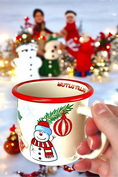 İnci Emaye Enameled Coffee Cup - Camp Camping Mug, 380 ml