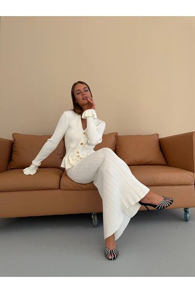 guller tekstil Knitwear Women's Skirt Suit Set