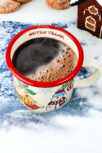 İnci Emaye Enameled Coffee Cup - Camp Camping Mug, 380 ml
