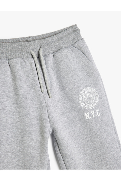 Koton Cep Detaylı Beli Lastikli Pamuklu Şardonlu Jogger Eşofman Altı