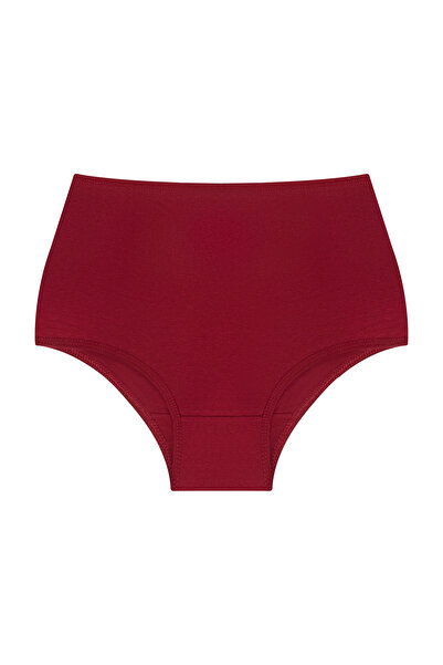 GÜLSER UNDERWEAR Kadın kraliçe , Yüksek Bel ipek, Kadın Pamuklu Günlük Bato Hipster ipek 7'li