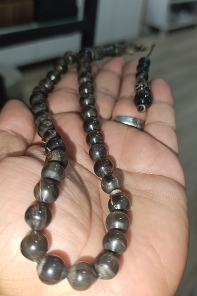 TAŞÇIZADE Bufalo Boynuzu 10 mm işlemeli İmameli Tesbih