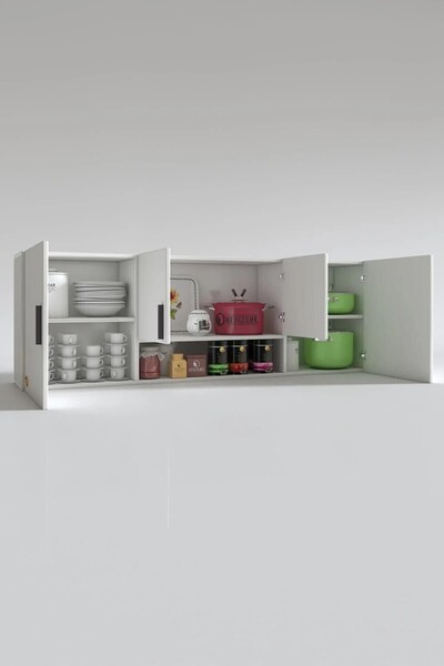 Kenzlife Hazır Mutfak Packey Byz 060*180*32 Mutfak Banyo Dolabı Kapaklı Raflı