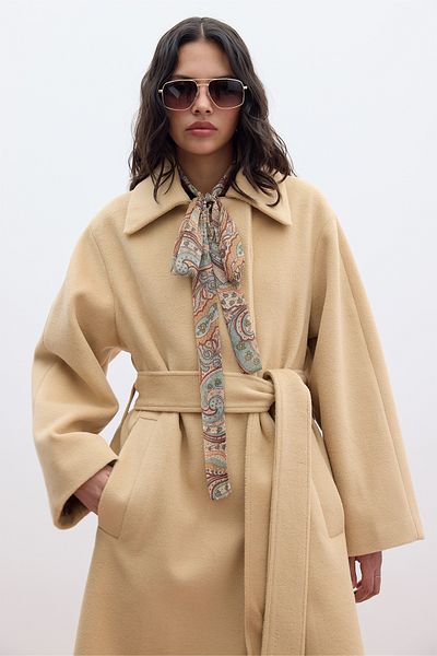 Manuka Cameel Plain Coat aus Kaschmir