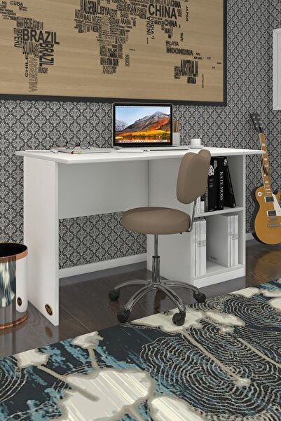 Kenzlife Ofis Masası Kamikaze Byz Sağ 75*110*60 Raflı Dolap Şeritli Bilgisayar Çalışma Masası