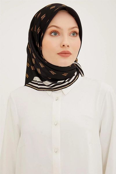 Armine Nostalgia Series Twill Μεταξωτό Κασκόλ 8959-01NT