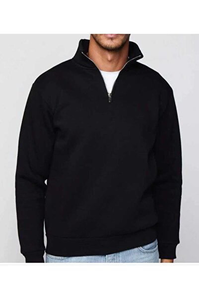 KOZİA OUTDOORS malkoçbey  dik yakalı fermuarlı oversize unisex sweatshirt