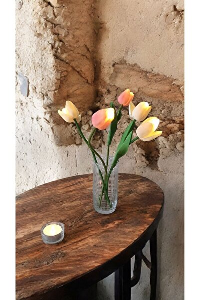 Rose 5'li Buket Led Işıklı Lale