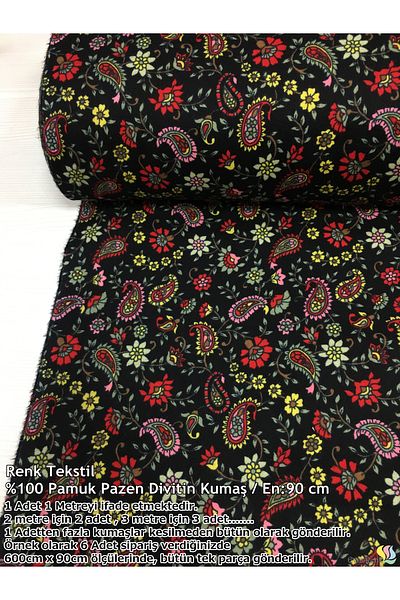 Renk Tekstil Divitin Flannel Meter Fabric - Φόρεμα - Σχέδιο Χόμπι - 100% Βαμβάκι
