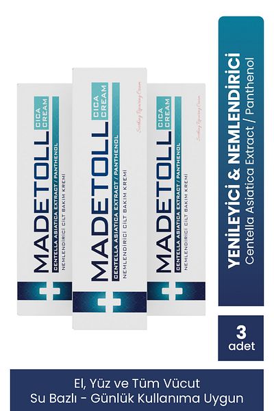 Madetoll 3 Pieces Cream Color Skin Renewing and Soothing Moisturizer