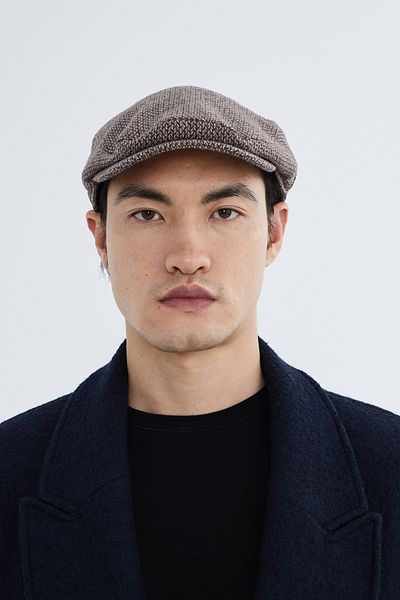 Nordbron Men's Brown Patterned Seasonal Cap Basic Model Comfortable Soft Textured Oklom Stylish Style