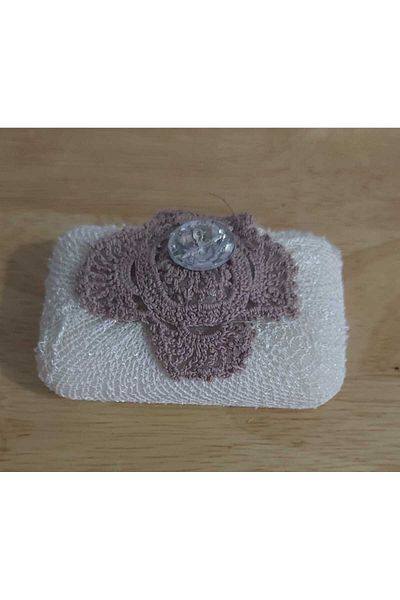 esdekor Small Handmade Ornamental Scented Bathroom Lace Soap Maximum Pleasure Aesthetic Happiness 1 Piece