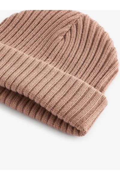 Next Baby Pink Unicorn Embroidered - Rib Pom Beret Bronze Coffee Various Pattern Beret Hat