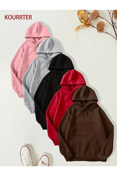 MODAVİBE Φούτερ ModaVibe Hooded - Τσέπη καγκουρό, Oversized Design