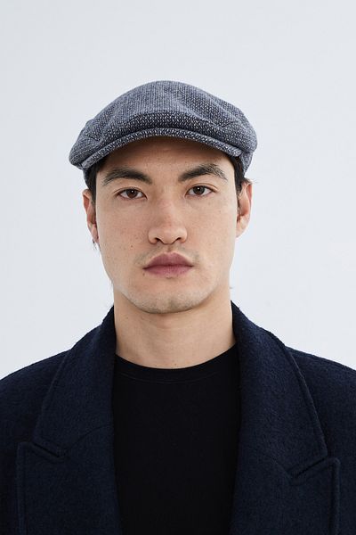 Nordbron Men's Navy Blue Soft Textured Seasonal Patterned Cap Comfortable Basic Model Stylish Oklom Design