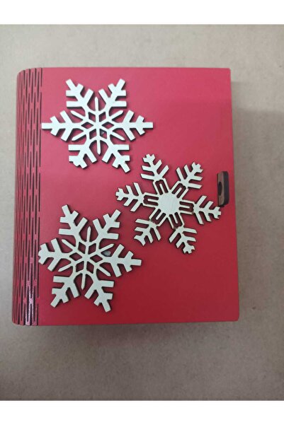 Şirin Lazer Κουτί δώρου Χριστουγέννων - Σε σχήμα βιβλίου Χιονάτης, Κόκκινο κο...