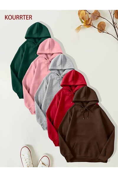 MODAVİBE Hanorac cu glugă ModaVibe - Buzunar cangur, design supradimensionat