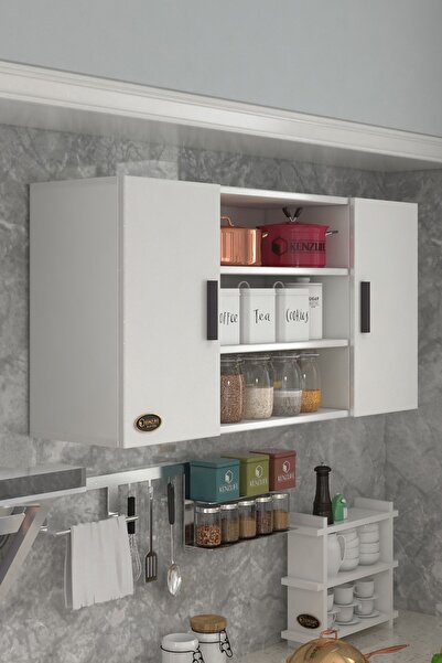 Kenzlife Hazır Mutfak Honnor32 Byz 060*120*32 Mutfak Banyo Dolabı Kapaklı Raflı