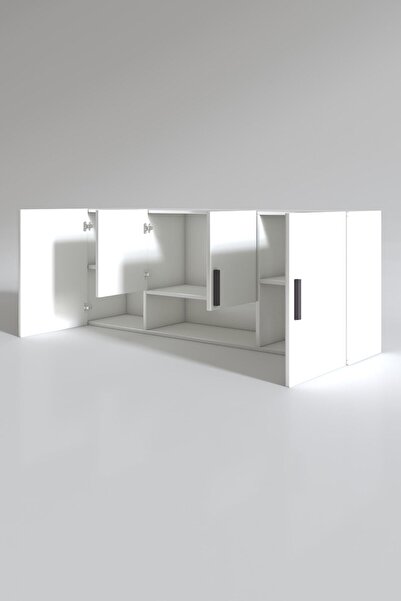 Kenzlife Hazır Mutfak Floro32 Byz 060*150*32 Mutfak Banyo Dolabı Kapaklı Raflı