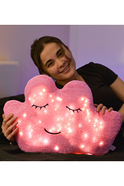 Özgüner Oyuncak Pabtex Led Işıklı Peluş Bulut Yastık – Gece Lambalı Uyku Yastığı