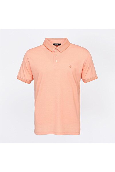 Dio Rise Ανδρικό μπλουζάκι Polo Neck με κοντό μανίκι - IP-200 - Salmon