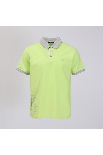 Dio Rise Men's Short Sleeve Polo Neck T-Shirt - Pl-483 - Pistachio Green