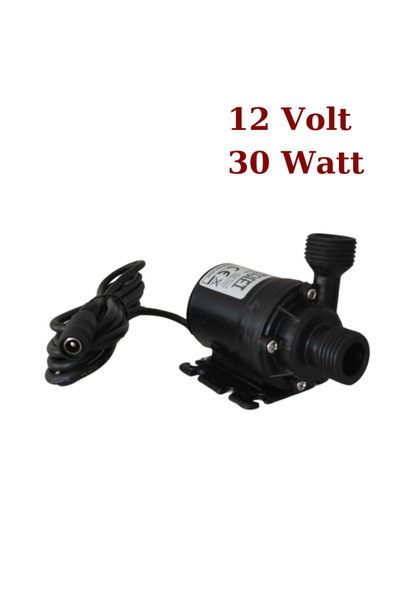 SMARTGIFT 12 Volt Dc Mini Dalgıç Pompa Devirdaim Su Pompası Kalın Uçlu 30 Watt