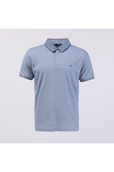 Dio Rise Мъжка тениска с къс ръкав и поло яка - IP-200 - Синя