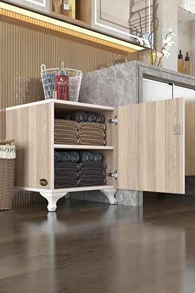 Kenzlife Kilitli Dolap Rana39 Crd 47*39*39 Banyo Dolabı Hazır Mutfak Ofis Kil...