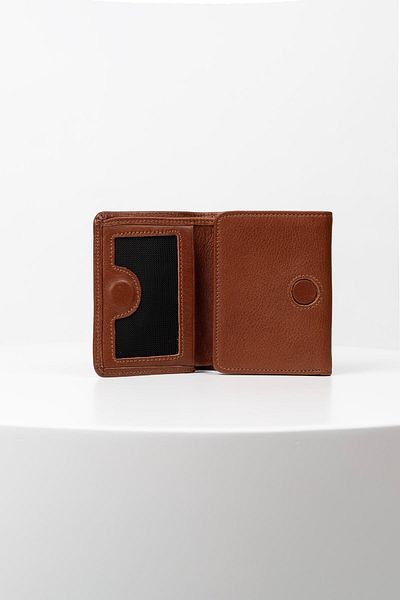 BAYDERİ Olis Men's Genuine Leather Rfid Protected Magnet Closure Card Holder Wallet