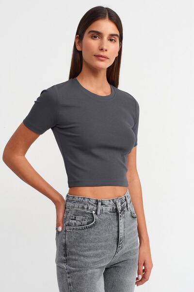 Dilvin Къса тениска Антрацит