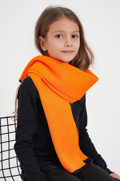 CHUBA Orange Thessaloniki Knitted Children's Knitwear Scarf - Chkids108