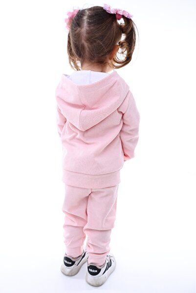 Tosyalı Burak Bebe Children's Short Sleeve T-Shirt Waffle Seasonal Suit