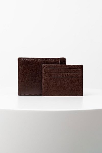 BAYDERİ Genuine Leather Men's Wallet with Extra Card Holder