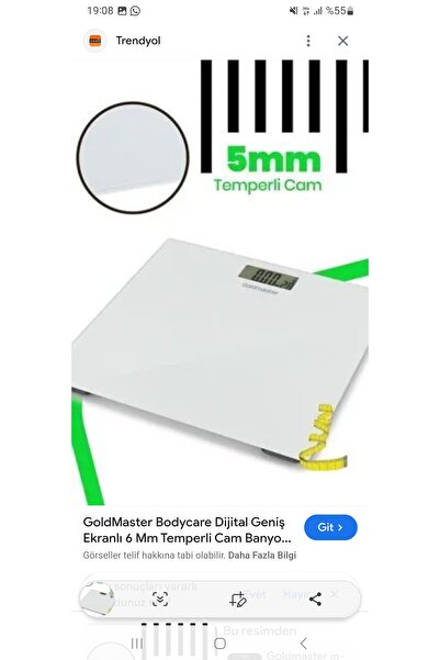 abnturk Profesyonel Led Işıklı kare Cam Banyo Baskülü Tartısı 30*30 cm