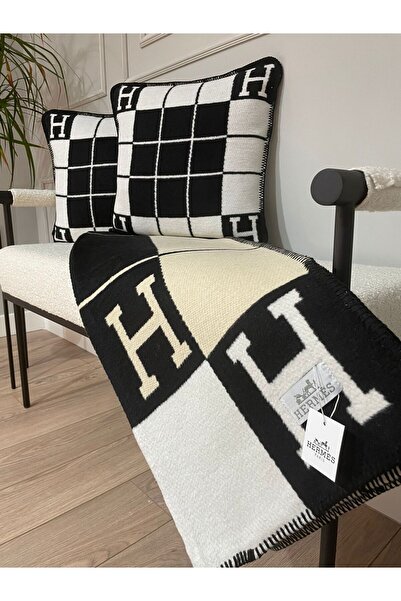 naranja home H desen çizgili özel yün battaniye
