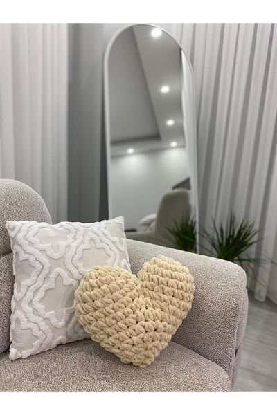 Home Decorative Pillow with Heart - Heart Shaped Custom Pillow / the Most Beautiful of Gift Choices: Heart Pillow