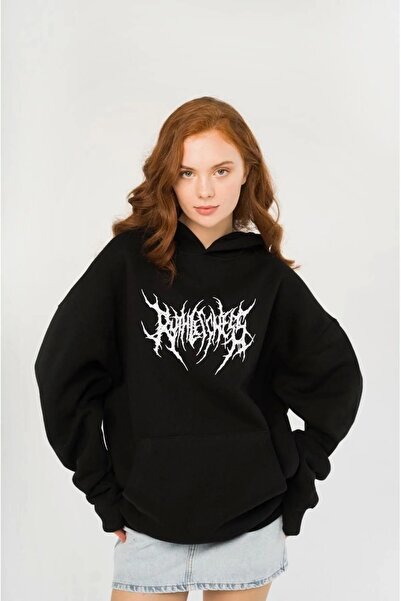Bravebell Hanorac unisex, negru, gotic, nemilos