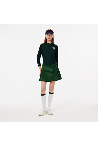 Lacoste Fusta sport pentru femei, verde închis