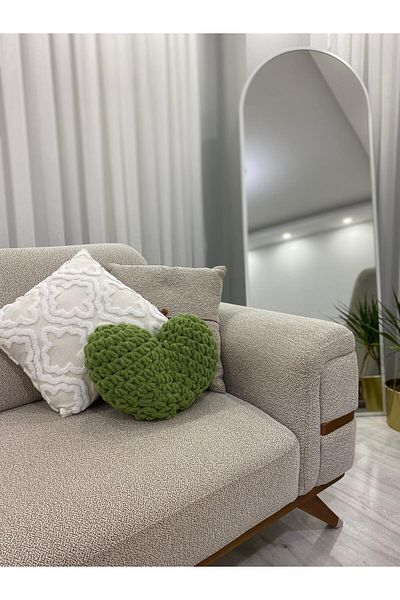 Home Decorative Pillow with Heart - Heart Shaped Custom Pillow / the Most Beautiful of Gift Choices: Heart Pillow